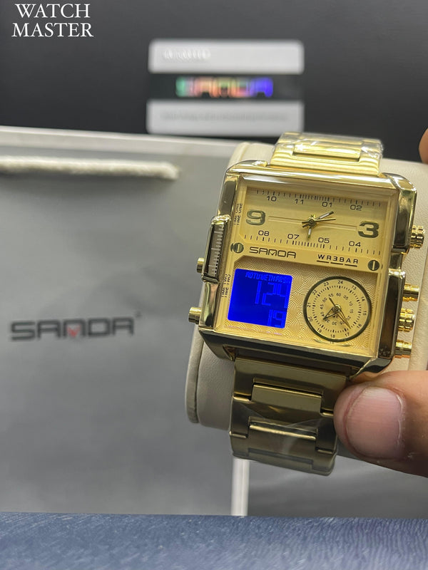 SANDA Gold Chrono Master Watch